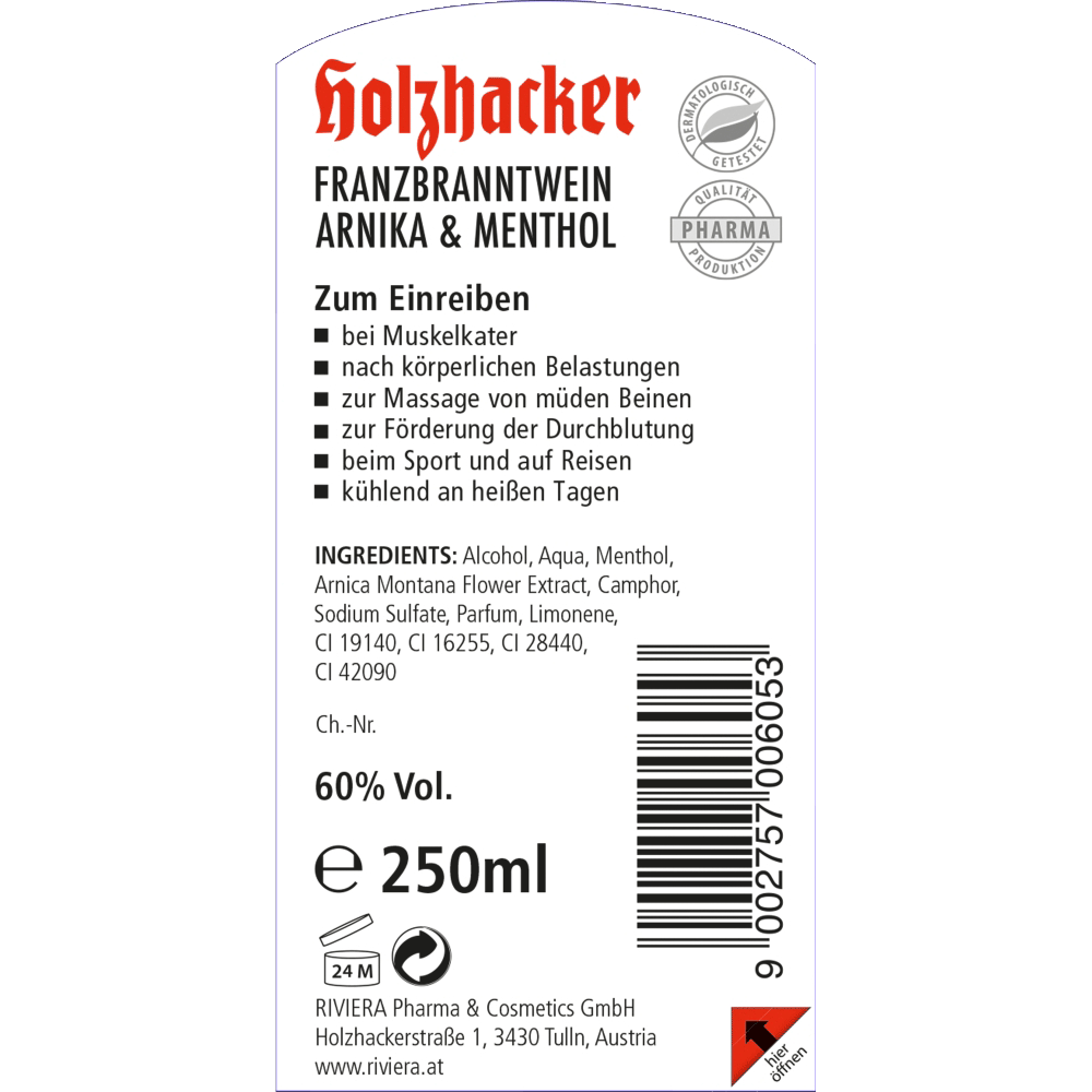 Bild: Holzhacker Franzbranntwein 