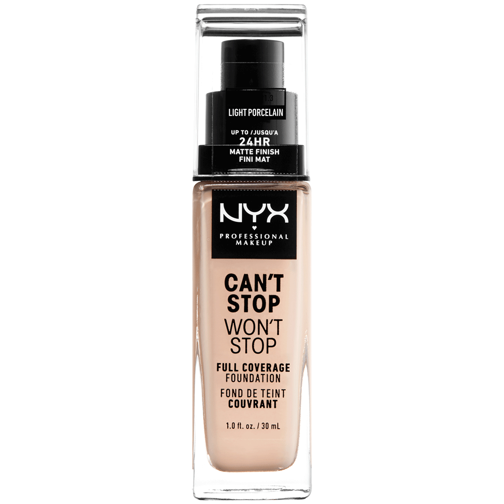 Bild: NYX Professional Make-up Can't Stop Won't Stop 24-Hour Foundation light porcelain