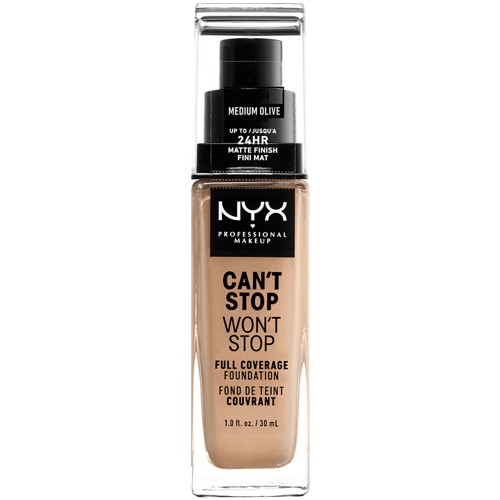 Bild: NYX Professional Make-up Can't Stop Won't Stop 24-Hour Foundation medium olive