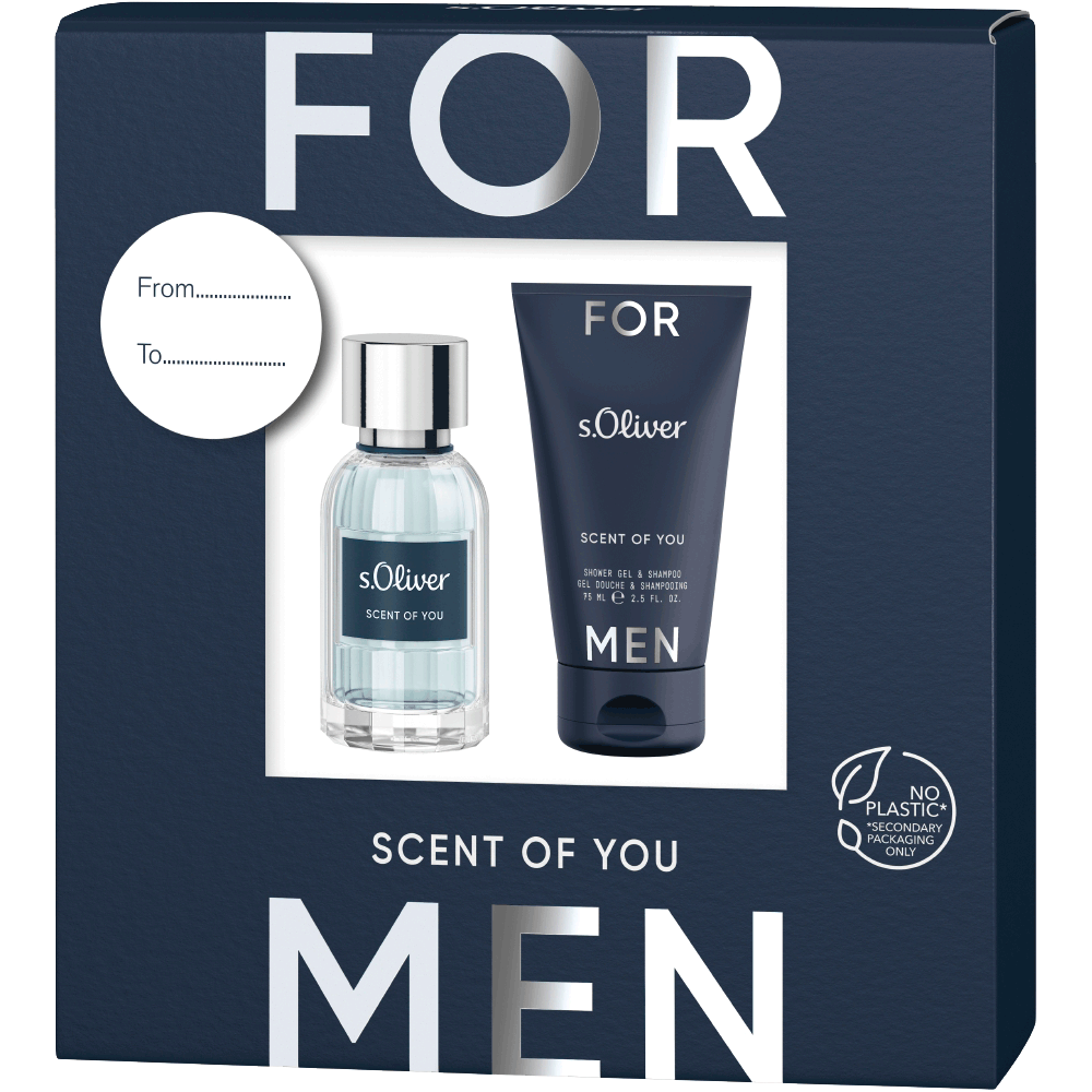 Bild: s.Oliver Scent Of You Men Geschenkset Eau de Toilette 30 ml + Duschgel 75 ml 