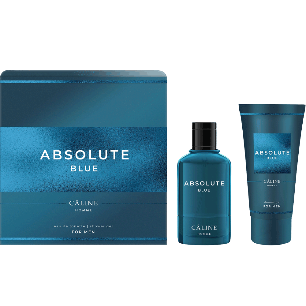 Bild: Caline Parfums Absolute Blue Geschenkset Eau de Toilette 60 ml + Duschgel 50 ml 