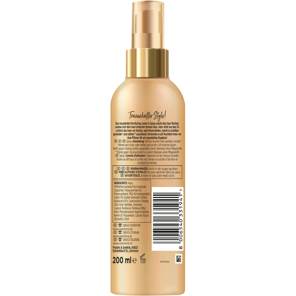 Bild: PANTENE PRO-V Miracle 5-In-1 Pre-Styling Haarspray Mit Hitzeschutz 