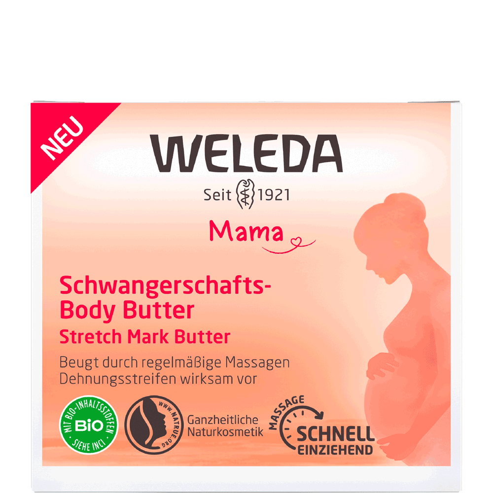 Bild: WELEDA Schwangerschaftsbody Butter 