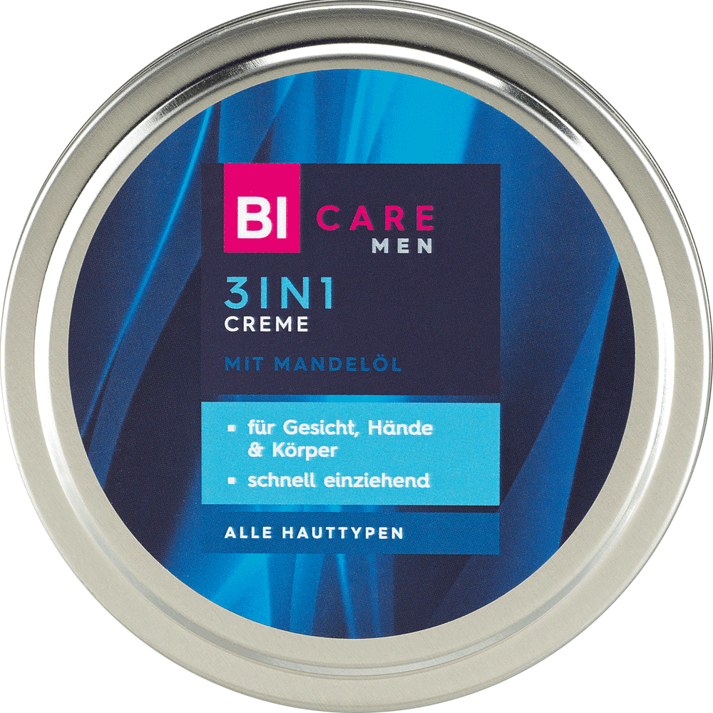 Bild: BI CARE MEN 3in1 Creme Gesicht, Hände & Körper 