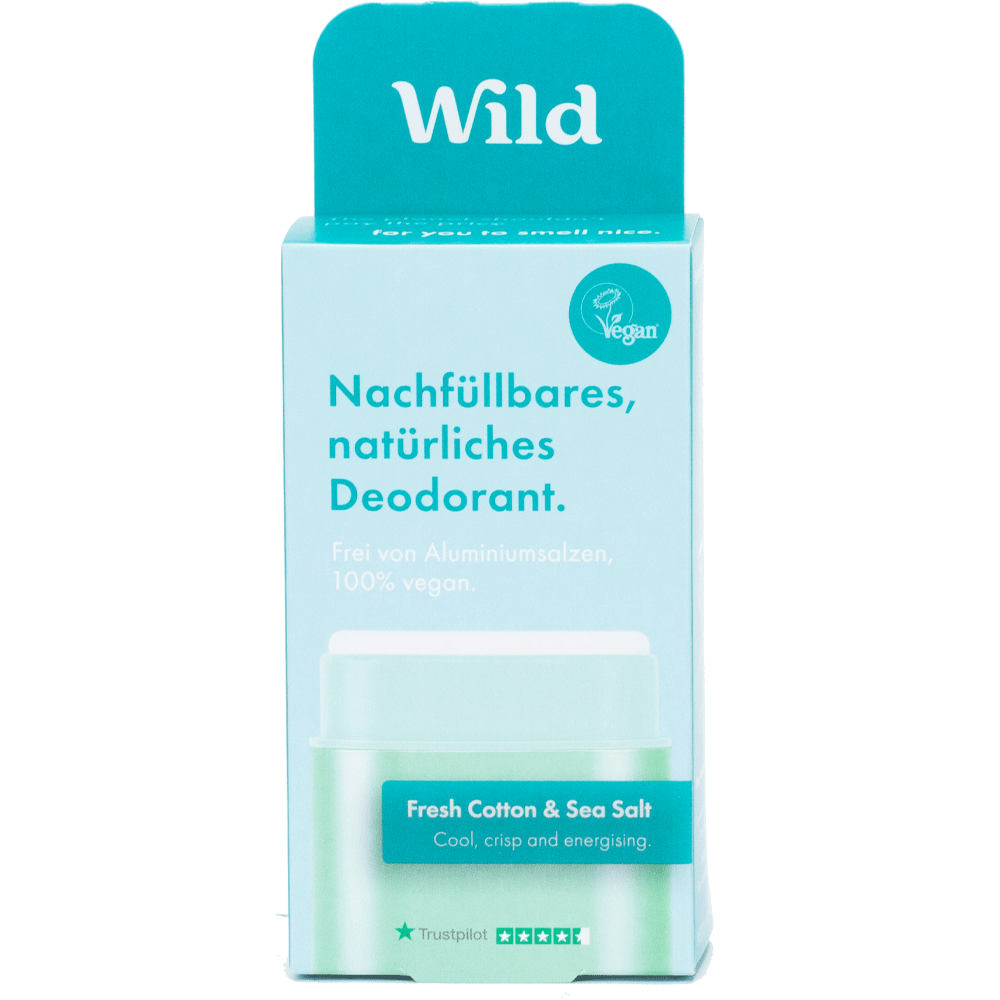 Bild: WILD Deostick Starter Kit Fresh Cotton & Sea Salt 