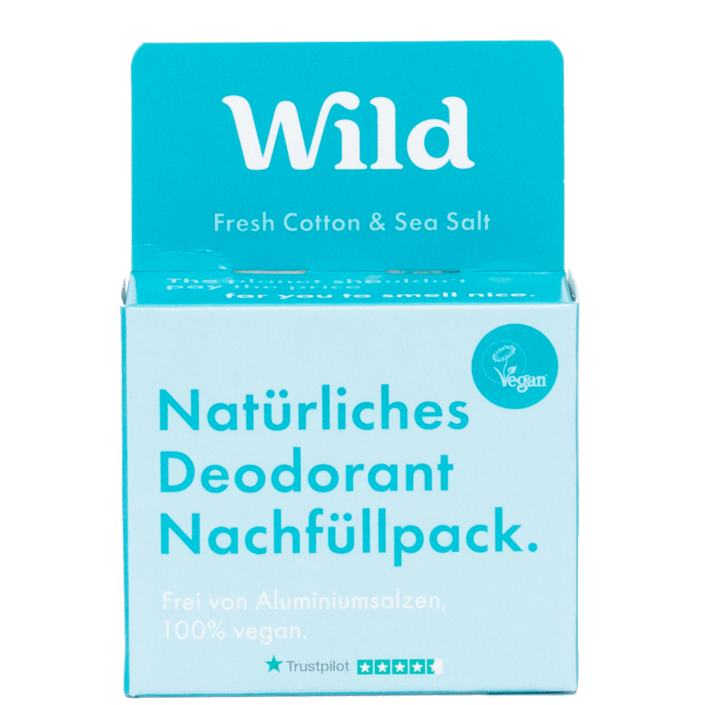 Bild: WILD Deo Stick Refill Fresh Cotton & Sea Salt 