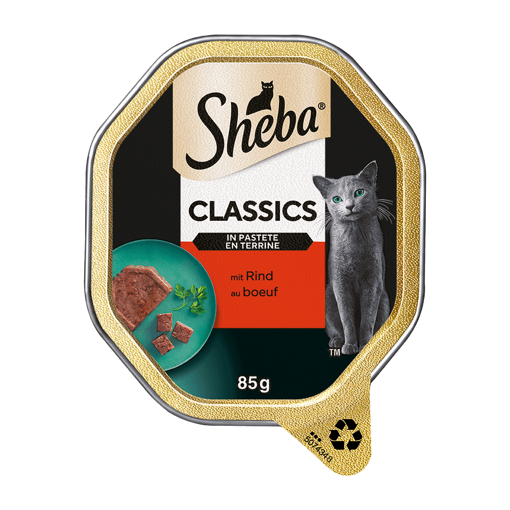 Bild: Sheba Classics in Pastete mit Rind 