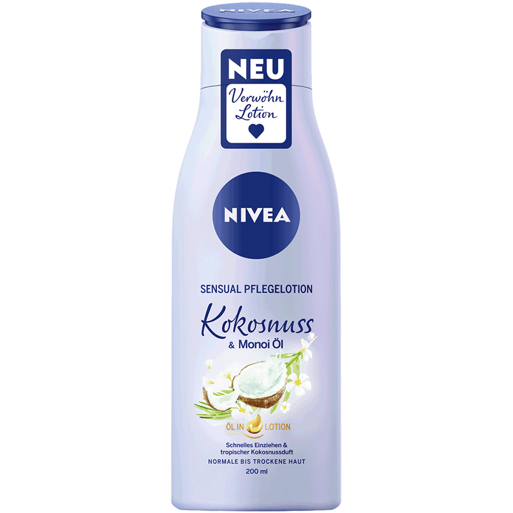 Bild: NIVEA Sensual Pflegelotion Kokosnuss & Monoi Öl 