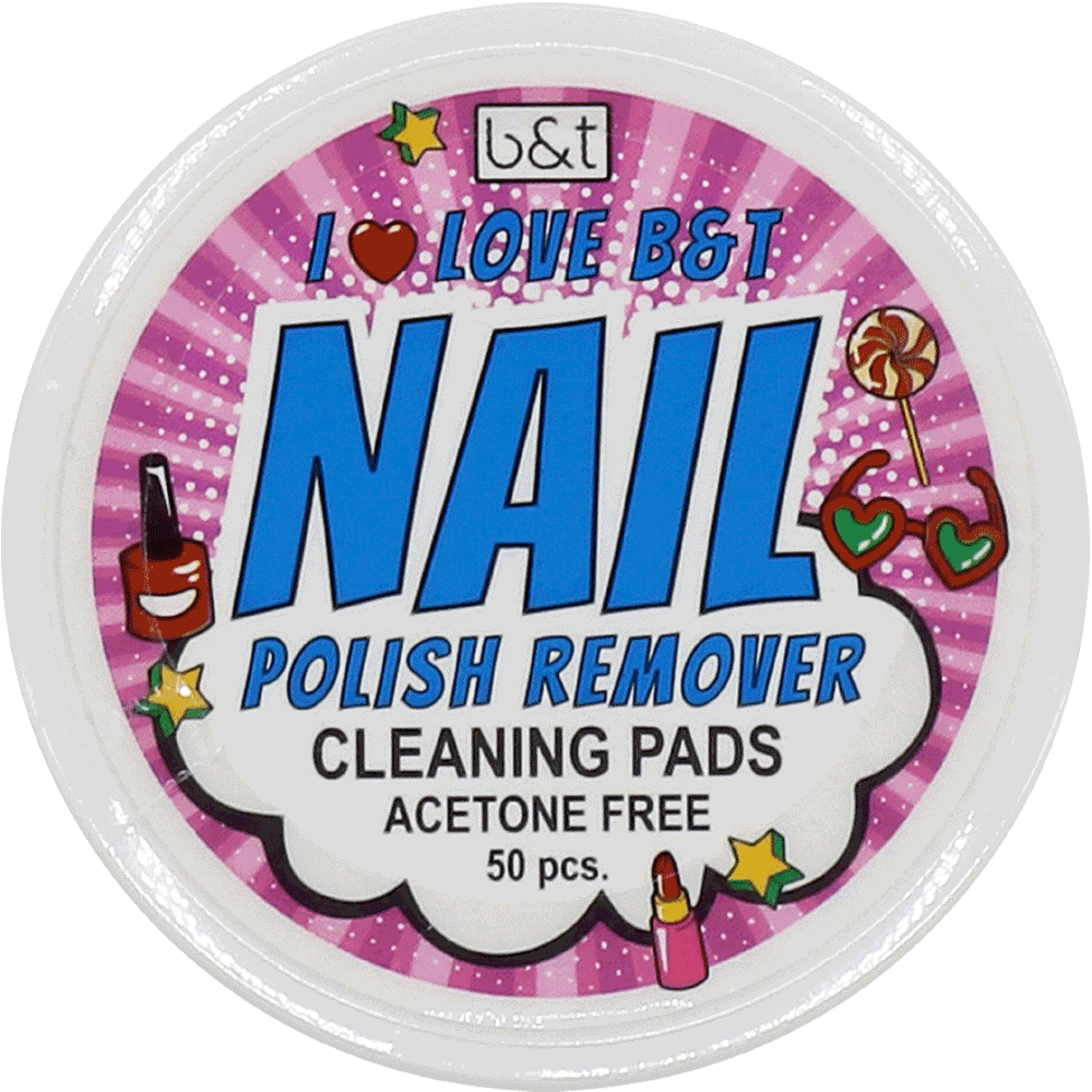 Bild: b&t Nagellackentferner Pads i love B&T 