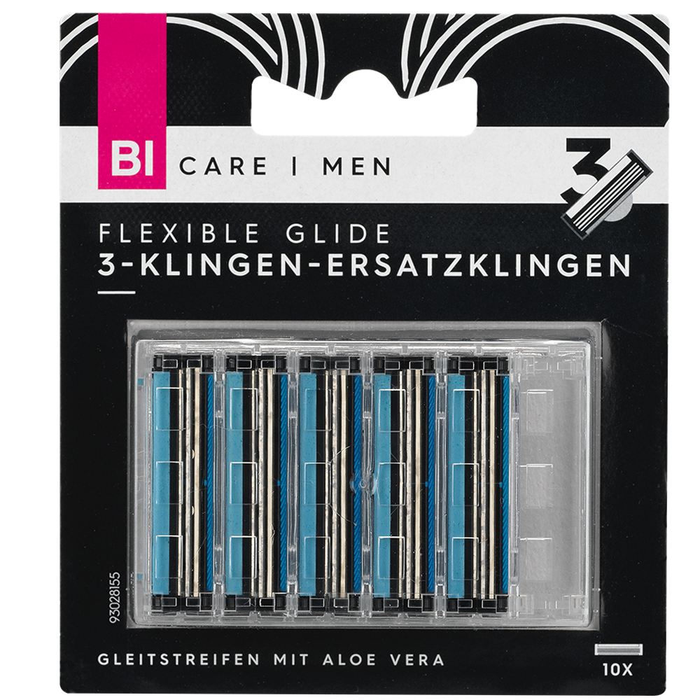 Bild: BI CARE MEN 3-Klingen Ersatzklingen Flexible Glide  