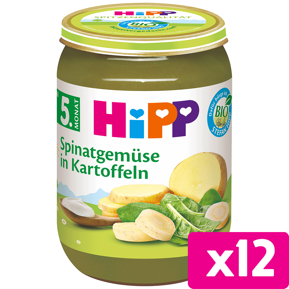 Bild: HiPP Spinatgemüse mit Kartoffeln 