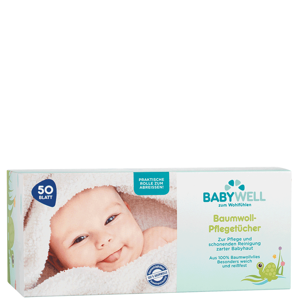 Bild: BABYWELL Baumwoll-Pflegetücher 