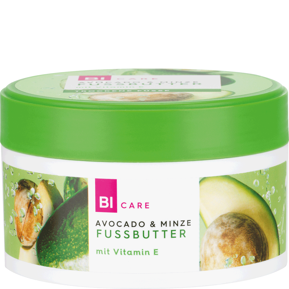 Bild: BI CARE Fussbutter Avocado & Minze 