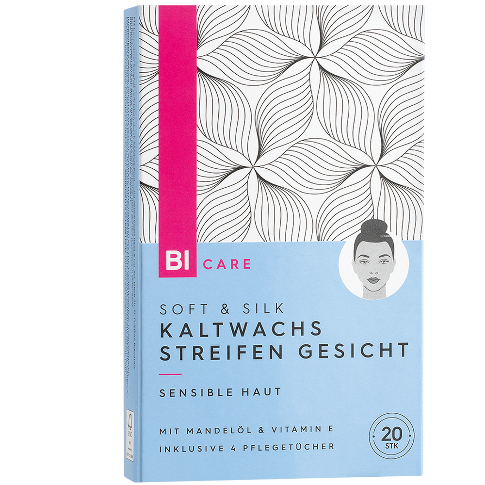 Bild: BI CARE Soft & Silk Kaltwachsstreifen Gesicht 