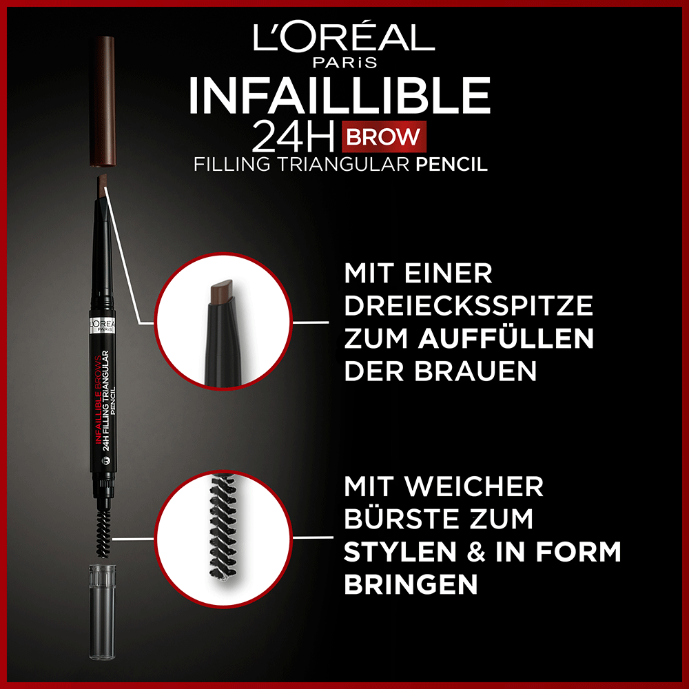 Bild: L'ORÉAL PARIS Infaillible Brows 24h Brow Filling Triangular Pencil Brunette