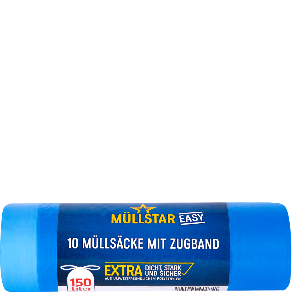 Bild: Müllstar Müllsäcke mit Zugband 120L 