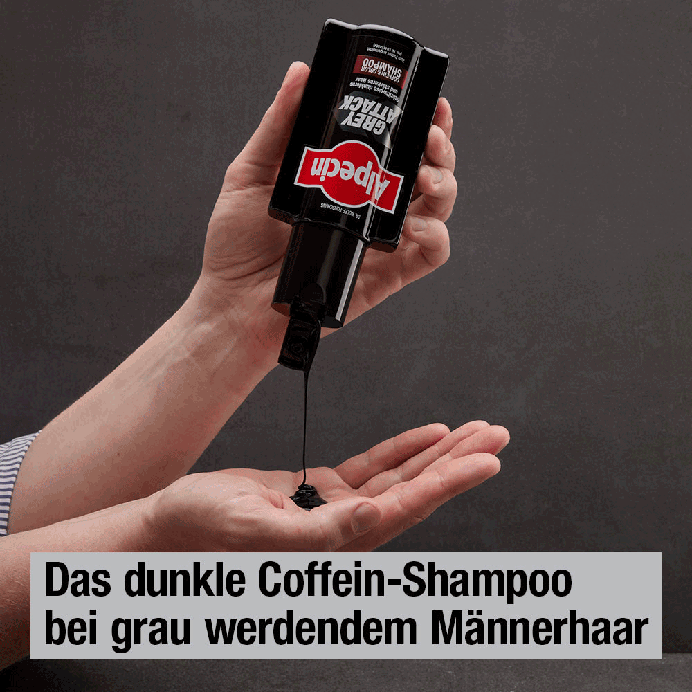 Bild: Alpecin Grey Attack Coffein & Color Shampoo 