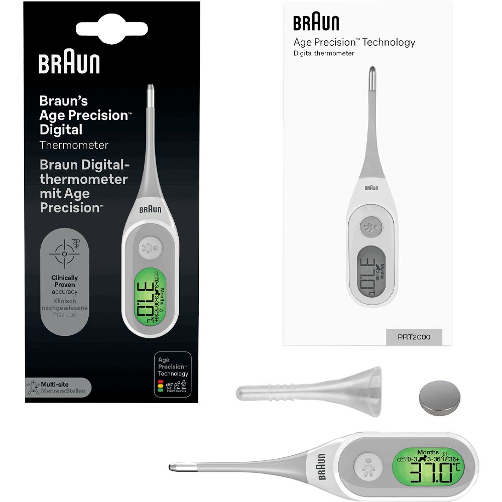 Bild: Braun Digitalthermometer mit Age Precision® PRT2000 