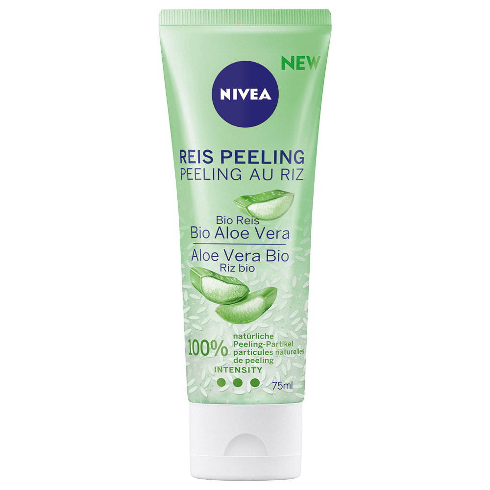 Bild: NIVEA Reis Peeling Bio Aloe Vera 