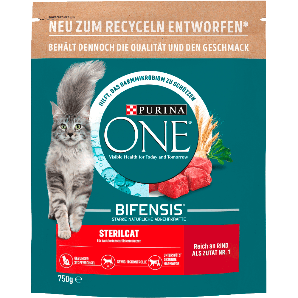 Bild: Purina ONE Sterilcat Rind & Weizen 