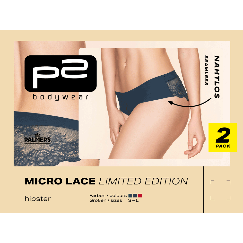 Bild: p2 Micro Lace Hipster Dunkelblau