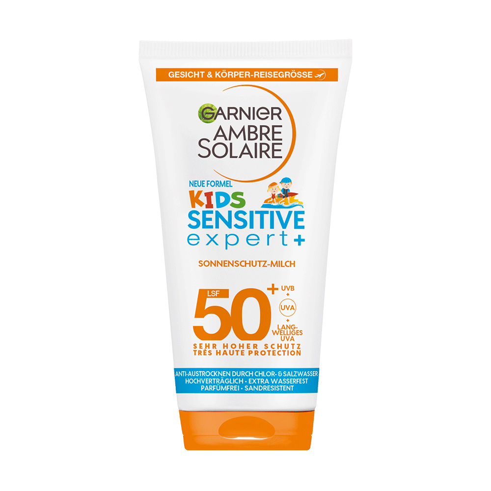 Bild: GARNIER AMBRE SOLAIRE Kids Sensitive Sonnenschutz-Milch 