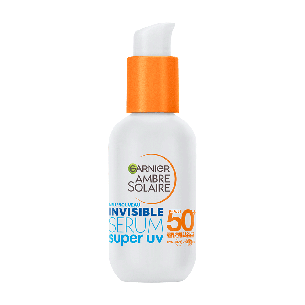 Bild: GARNIER AMBRE SOLAIRE Invisible Serum Super UV Sonnenschutz-Serum LSF 50+ 