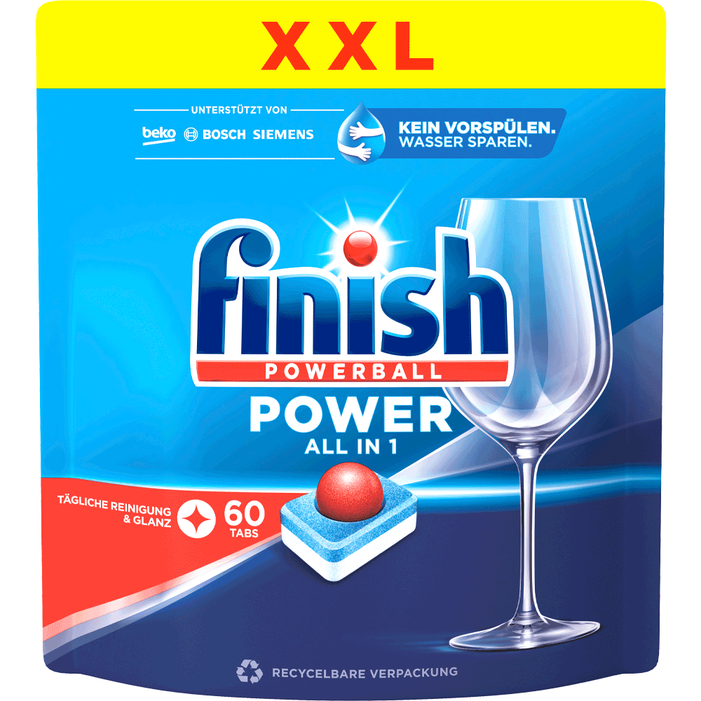 Bild: finish Power All in 1 Geschirrspültabs 