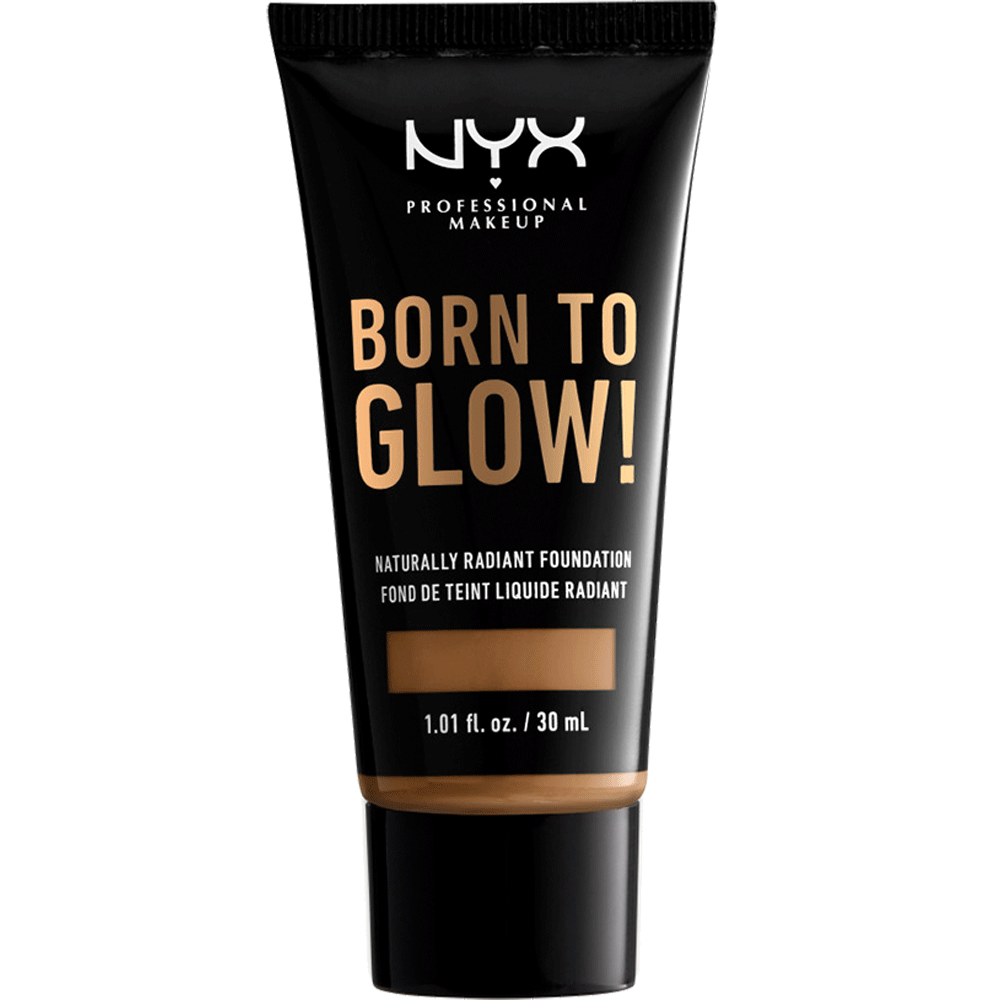 Bild: NYX Professional Make-up Born To Glow Naturally Radiant Foundation nutmeg