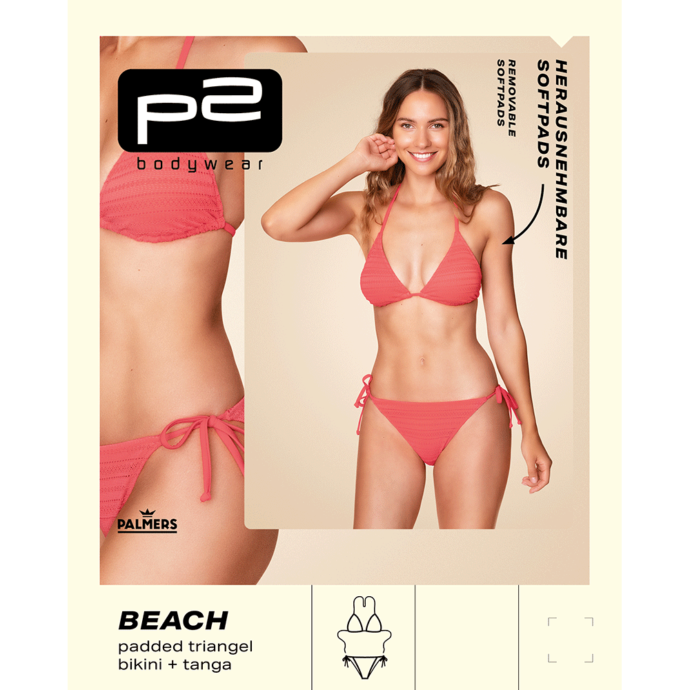 Bild: p2 beach Triangle Bikini koralle