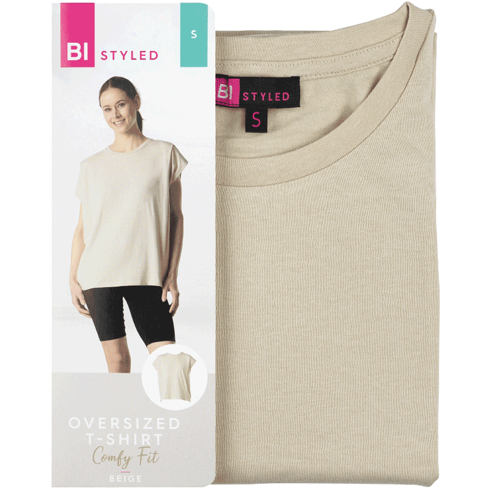 Bild: BI STYLED Oversized T-Shirt beige