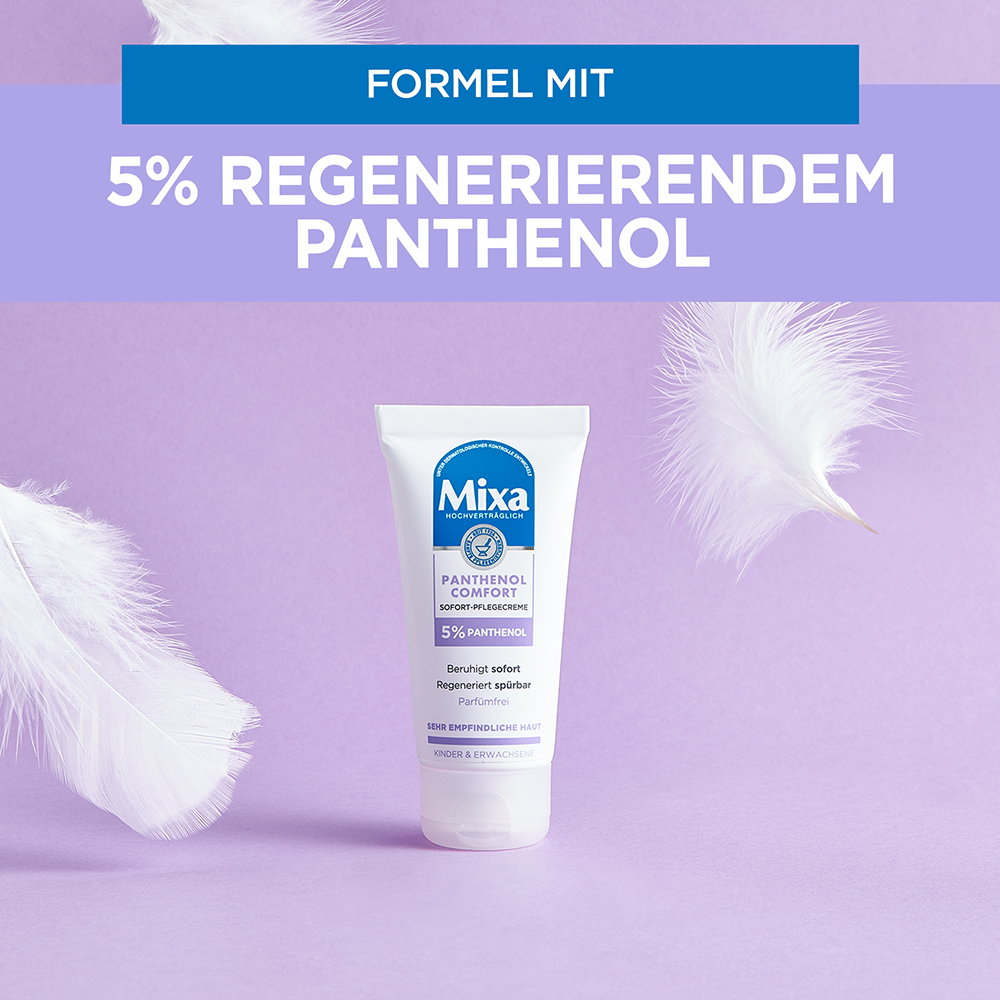 Bild: Mixa Panthenol Comfort Sofort Pflegecreme 