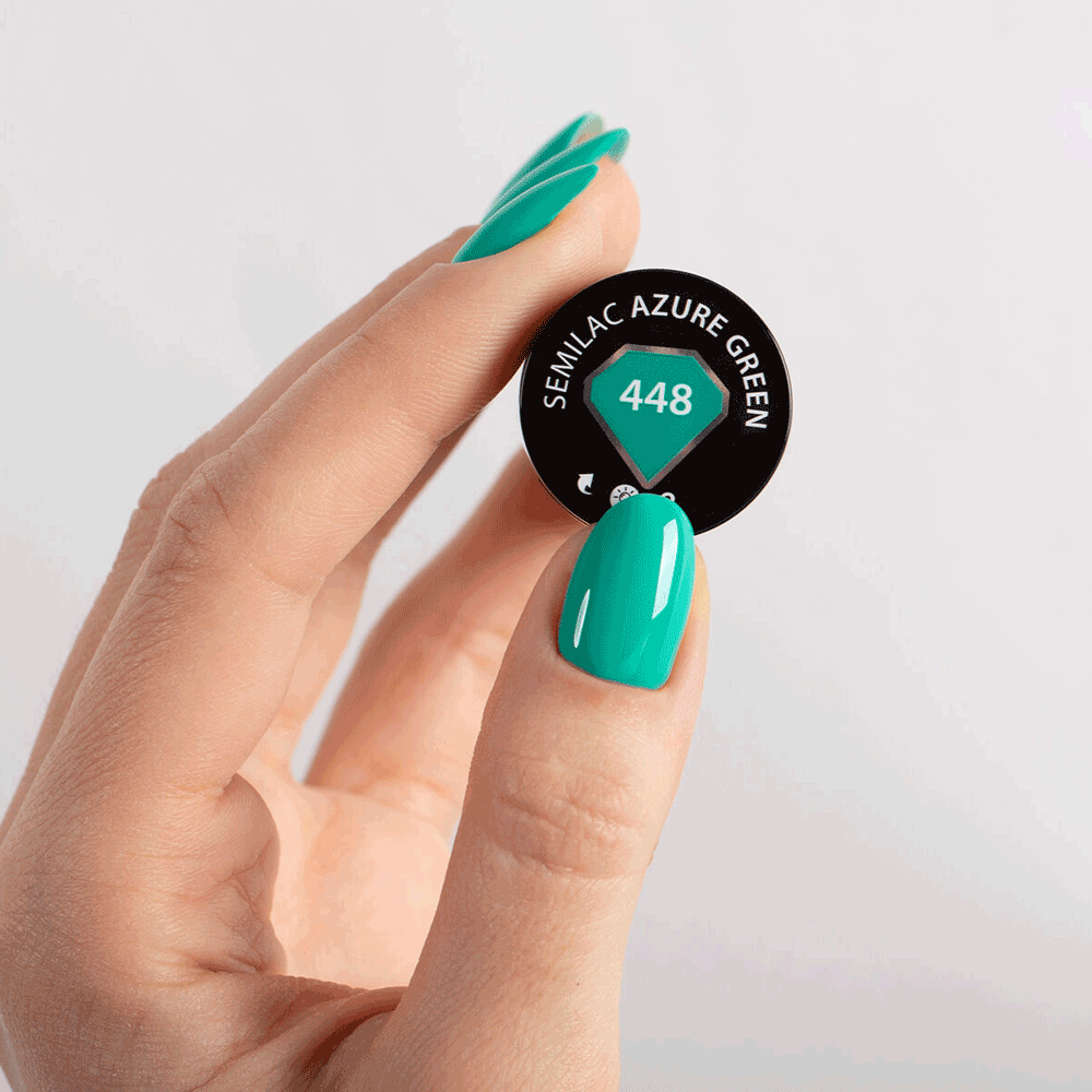 Bild: Semilac UV Nagellack azure green