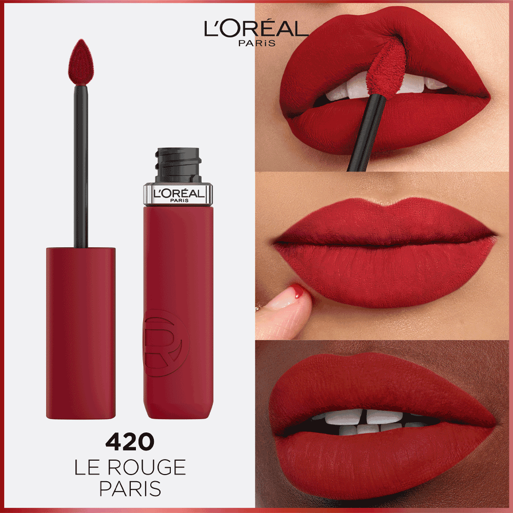 Bild: L'ORÉAL PARIS Infaillible Matte Resistance 16H Lippenstift 420