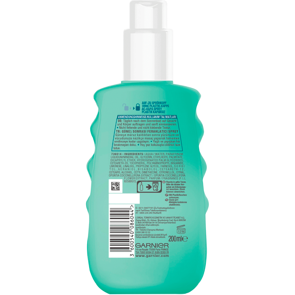 Bild: GARNIER AMBRE SOLAIRE After Sun Spray 