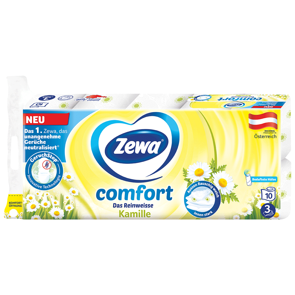 Bild: Zewa Comfort Toilettenpapier Kamille 