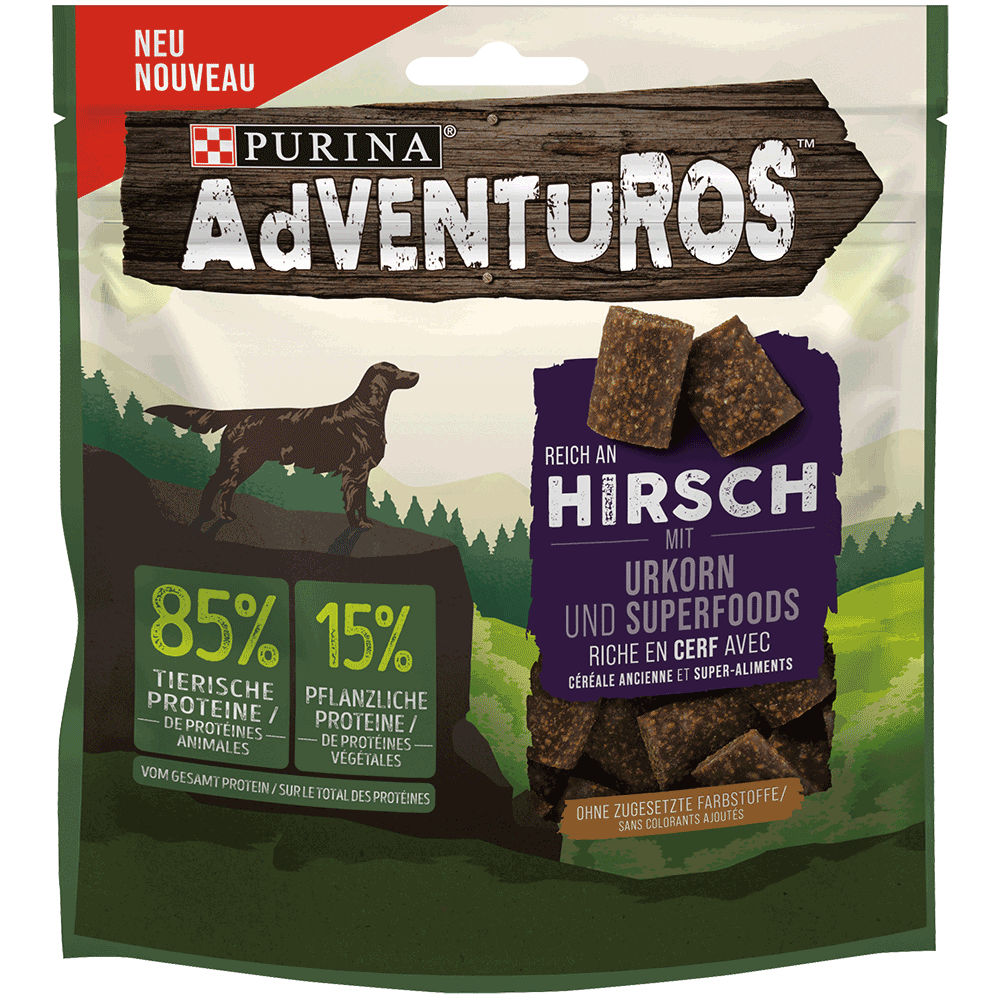 Bild: Purina AdVENTUROS Adventuros Hirsch Mit Urkorn Superfood 