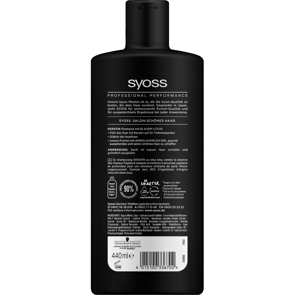 Bild: syoss Shampoo Keratin 