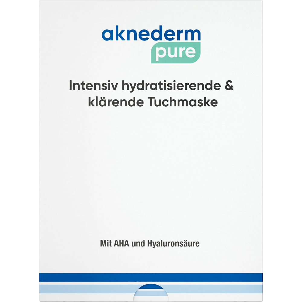 Bild: Aknederm pure Tuchmaske Intensiv hydratisierend & klärend 