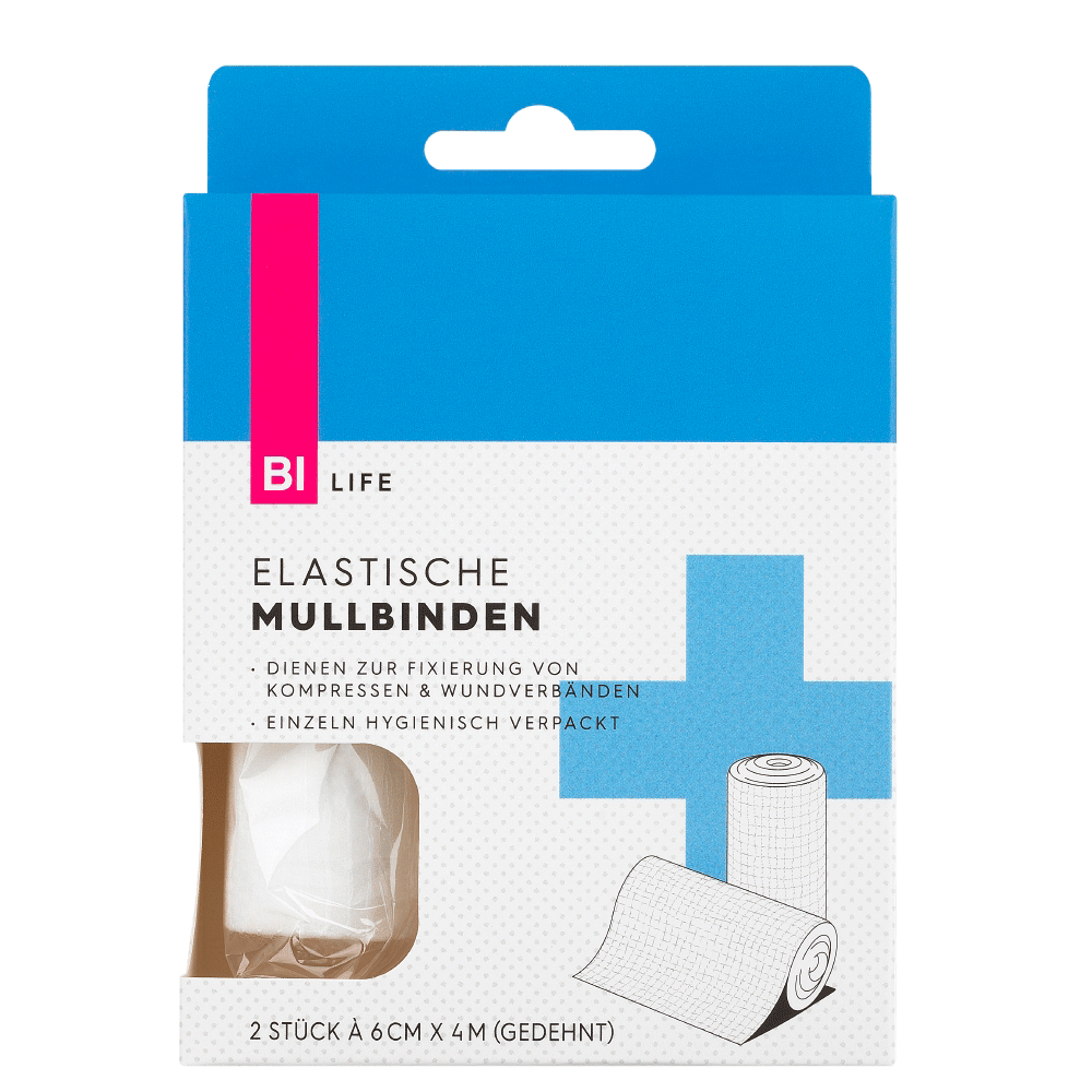 Bild: BI LIFE Elastische Mullbinden 4mx6cm 