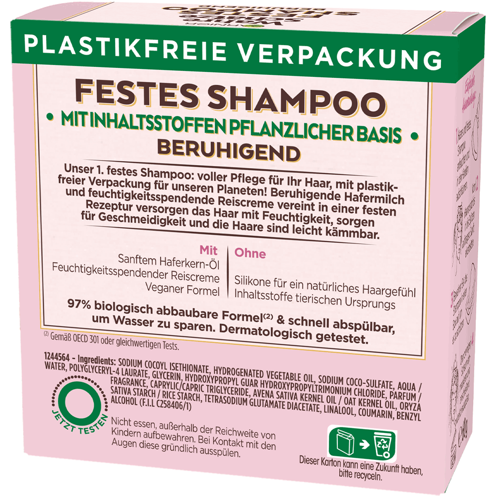 Bild: GARNIER festes Shampoo Hafermilch 