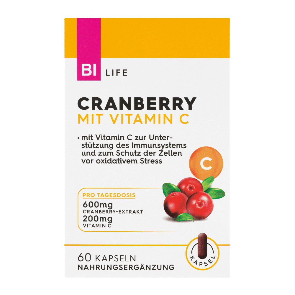 Bild: BI LIFE Cranberry mit Vitamin C 