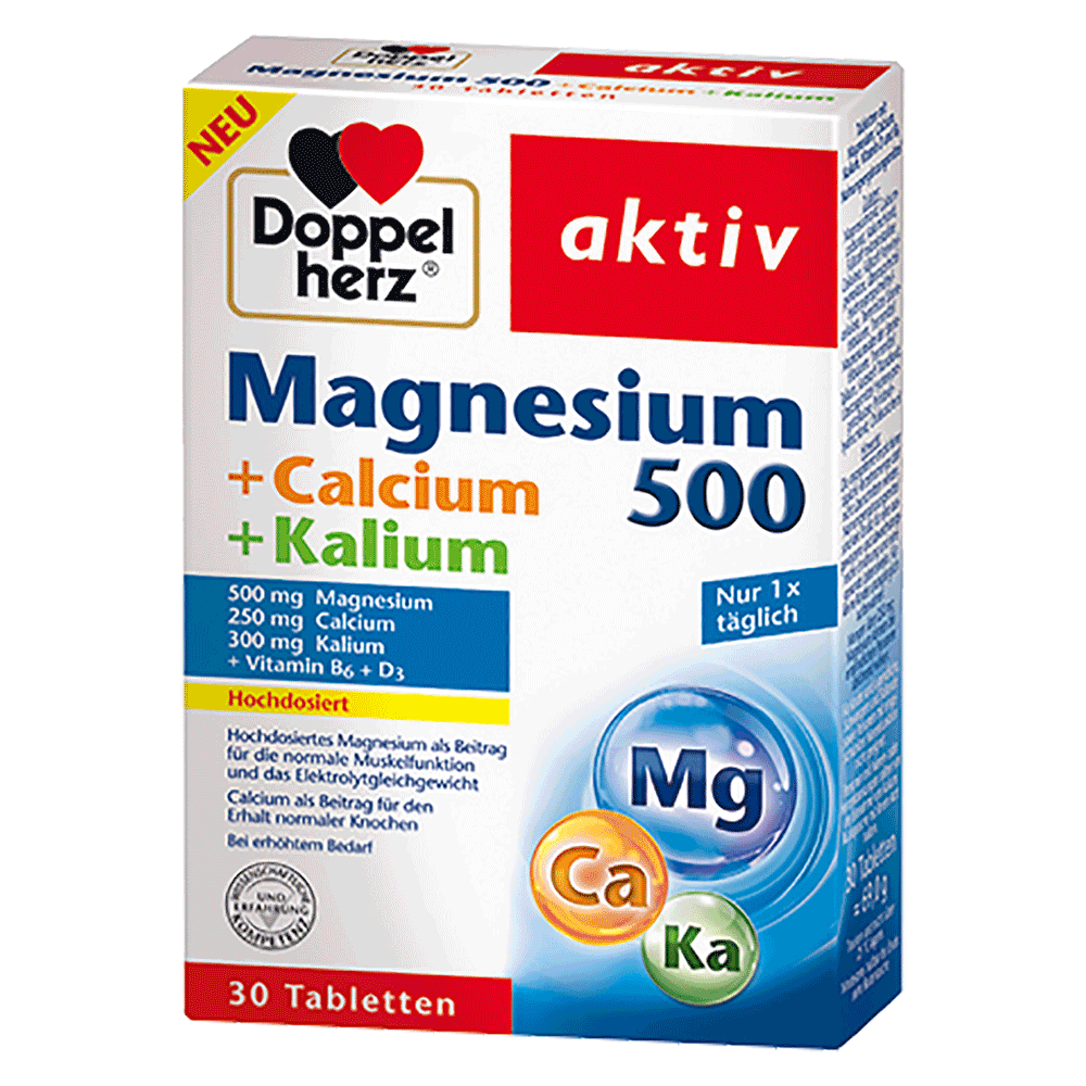 Bild: DOPPELHERZ Magnesium + Calcium + Kalium 