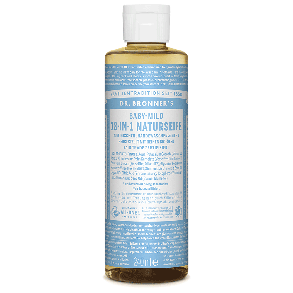 Bild: Dr. Bronner's 18-in-1 Naturseife Babymild 240ml