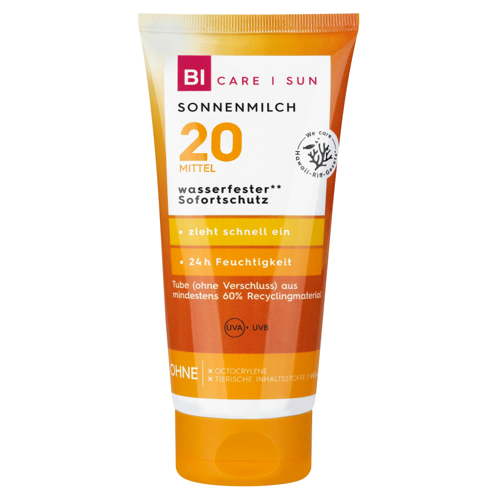 Bild: BI CARE SUN Sonnenmilch LSF 20 