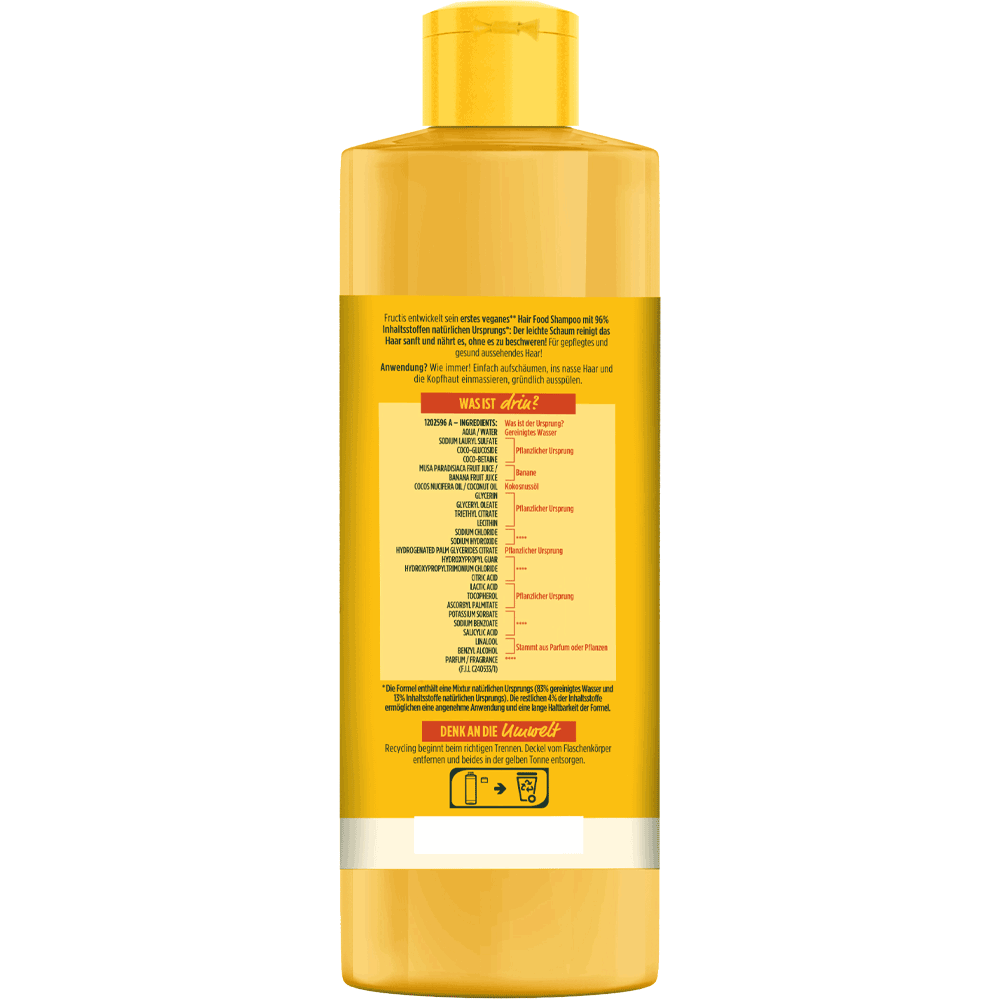 Bild: GARNIER FRUCTIS Hairfood Shampoo Banane 