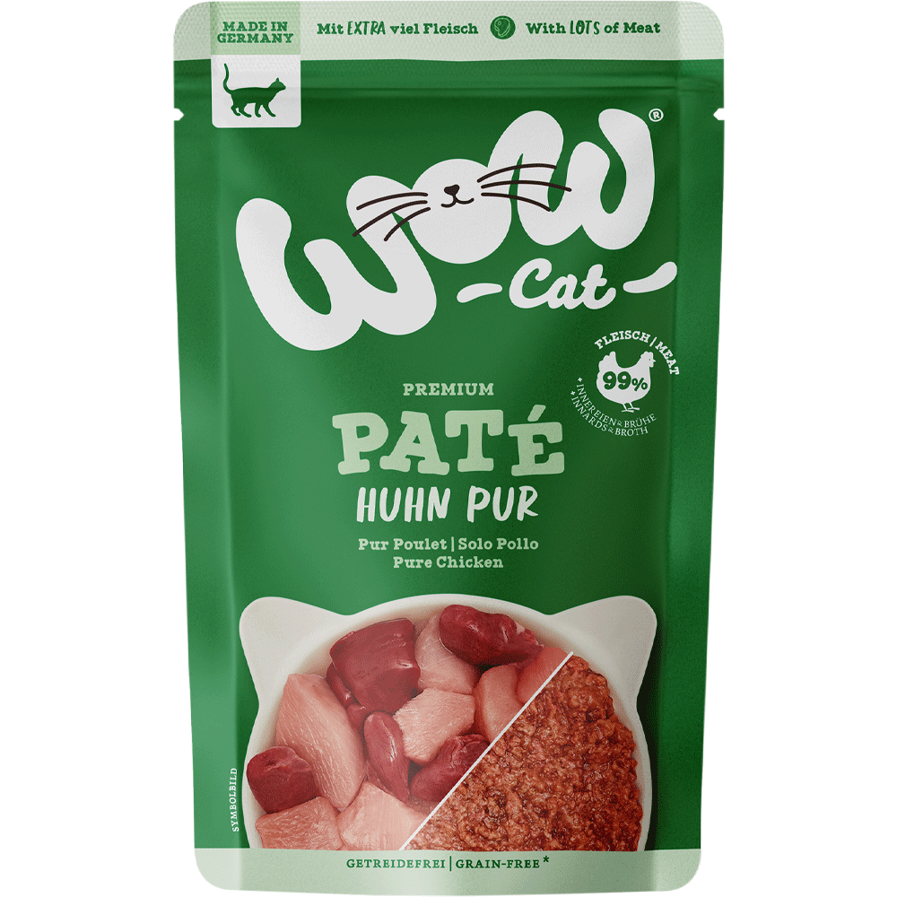 Bild: WOW Cat Paté Huhn Pur 