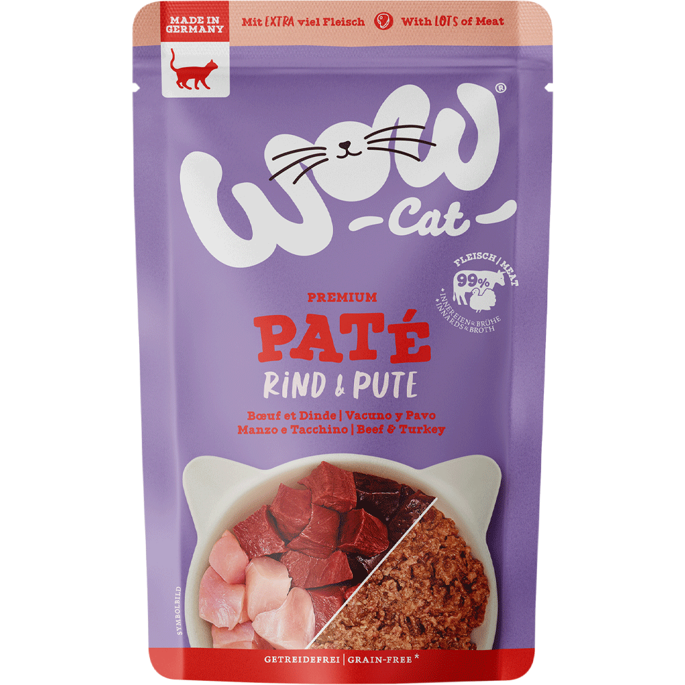 Bild: WOW Cat Paté Rind & Pute 