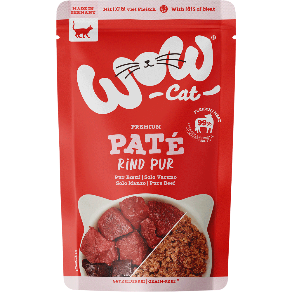 Bild: WOW Cat Paté Rind Pur 