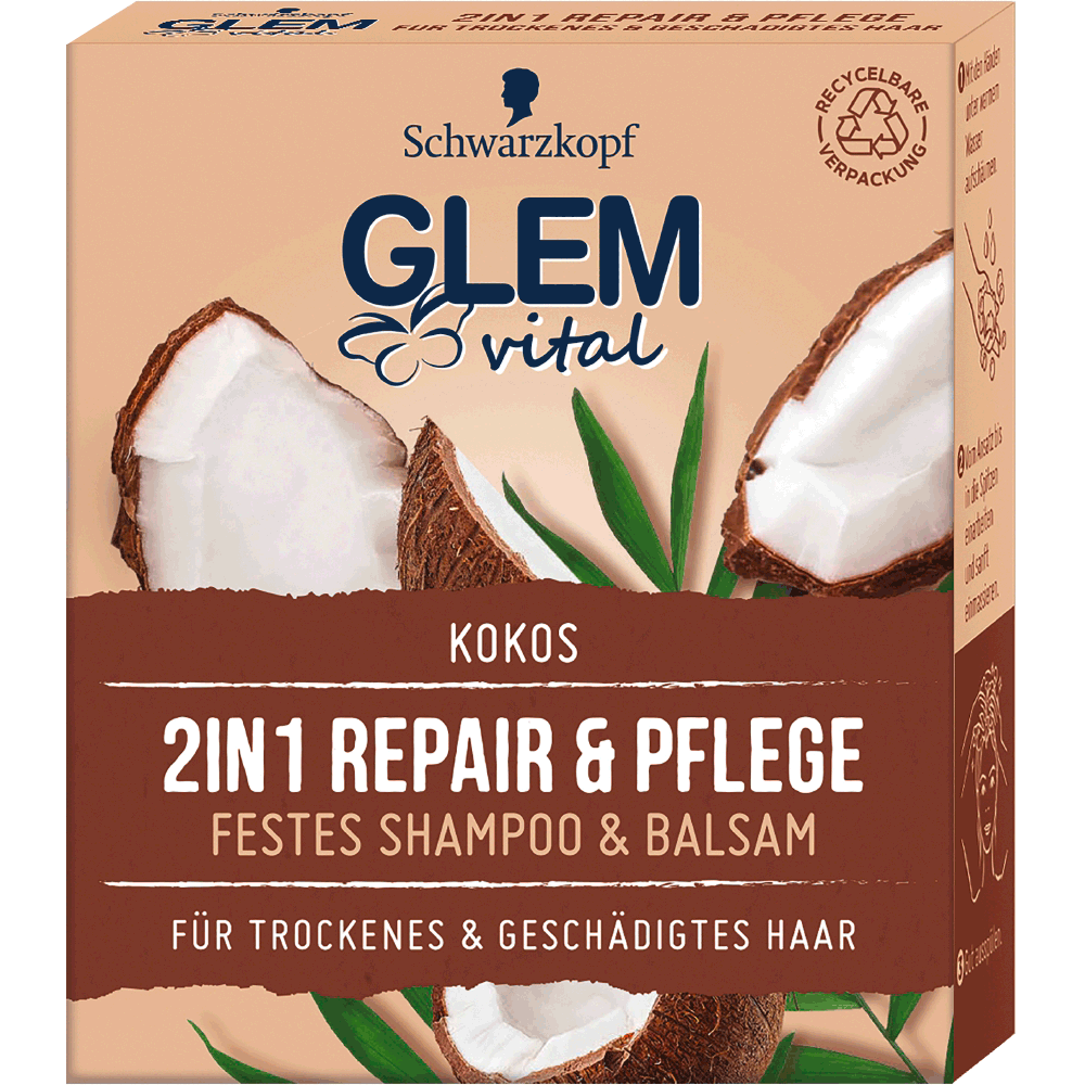 Bild: Schwarzkopf GLEM vital Festes Shampoo Sheabutter 